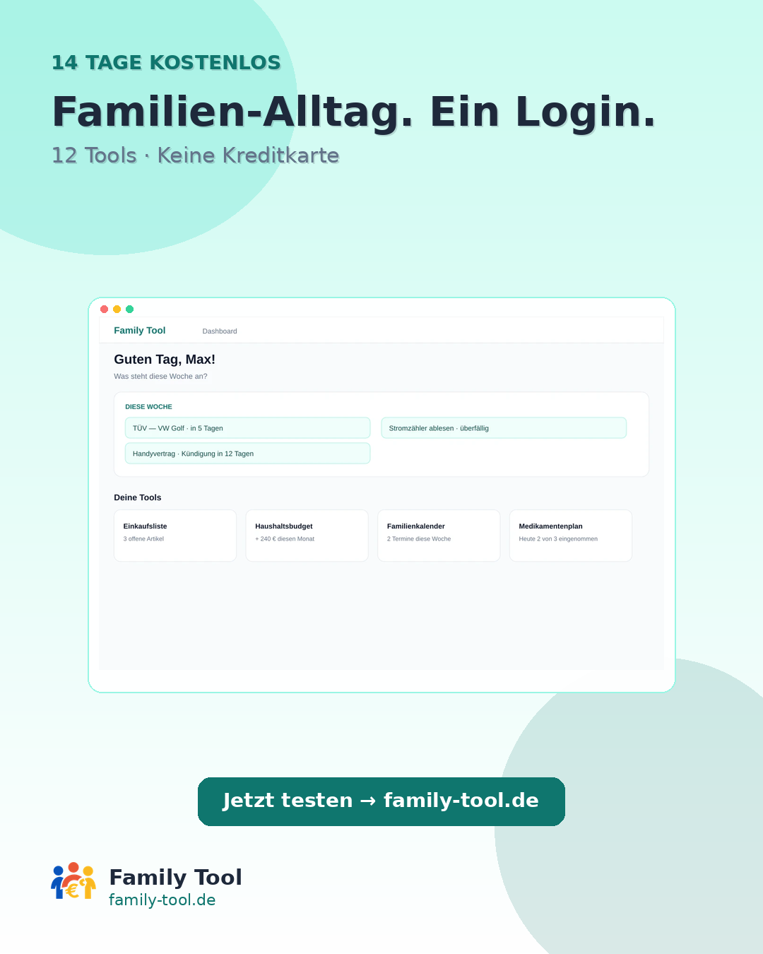 Social-Grafik: 14 Tage kostenlos testen